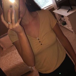American Eagle Yellow Soft & Sexy Tee